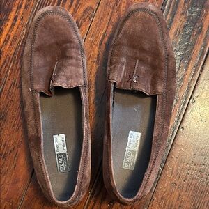 Munro Chocolate Suede Men's Slip-Ons